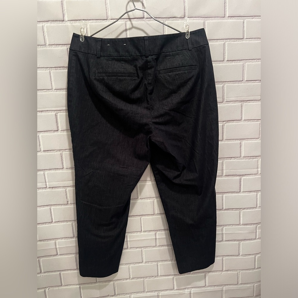 ANNE TAYLOR women blue curvy petite cottagecore capris/size 10P - Picture 7 of 8